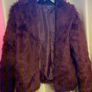Faux fur jacket